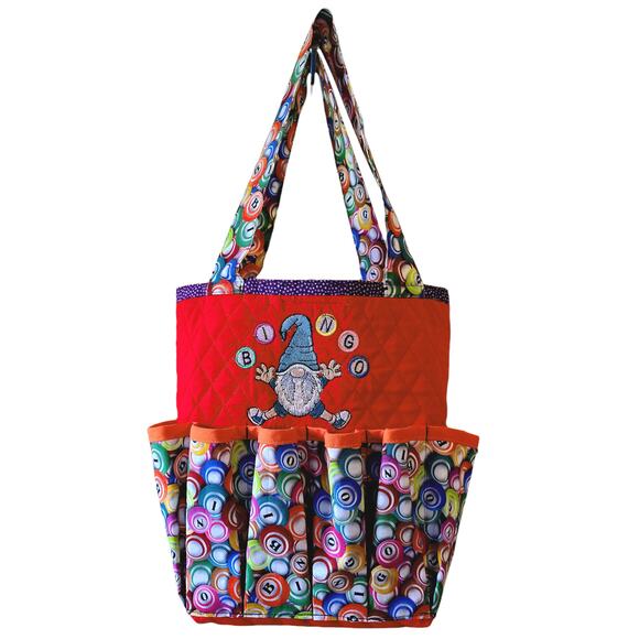 Hand crafted by ME Gnome Bingo Bag for 12 exterior bush or dauber pockets - Picture 6 of 11